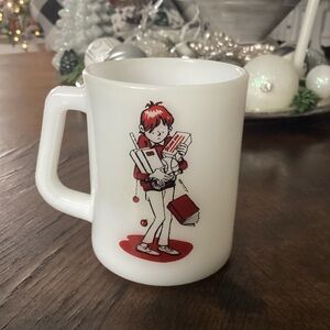 Vyg Fire King Milk Glass Mug